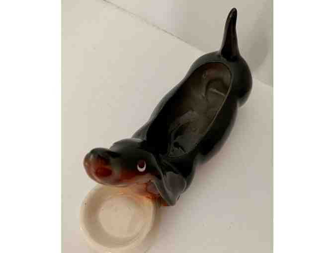 Vintage Dachshund Planter / Trinket Dish / Sink Caddy - Possibly Freeman McFarlin?