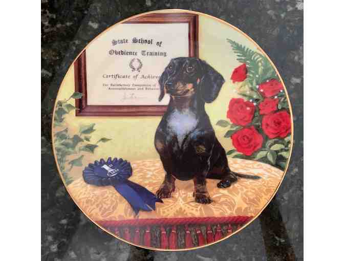 Danbury Mint Dachshund Collector Plates - 7 Plates in Total - Beautiful Condition!