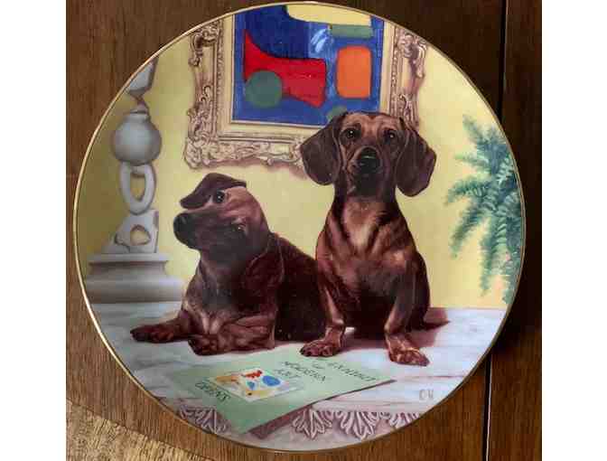 Danbury Mint Dachshund Collector Plates - 7 Plates in Total - Beautiful Condition!