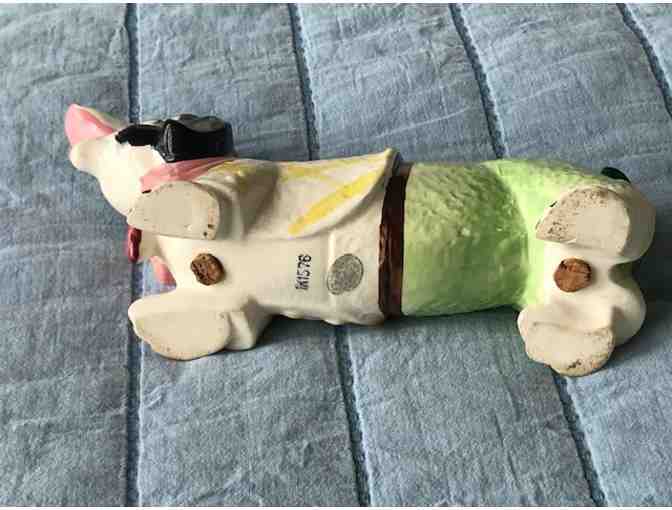 Vintage Napco Dachshund shaped Salt and Pepper Shaker - Rare and Collectible!