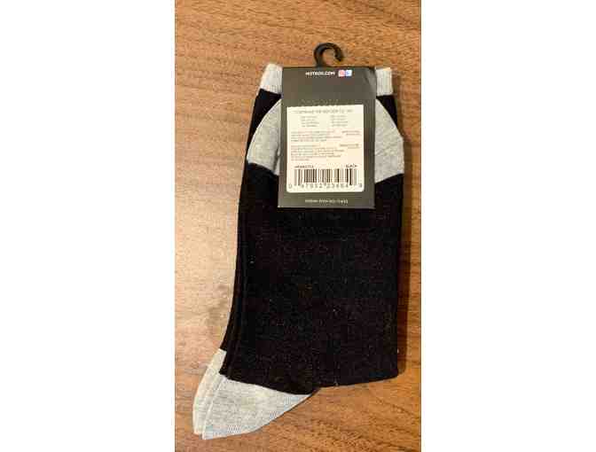 Get a Long Little Doggie Socks with black background! (Women's)