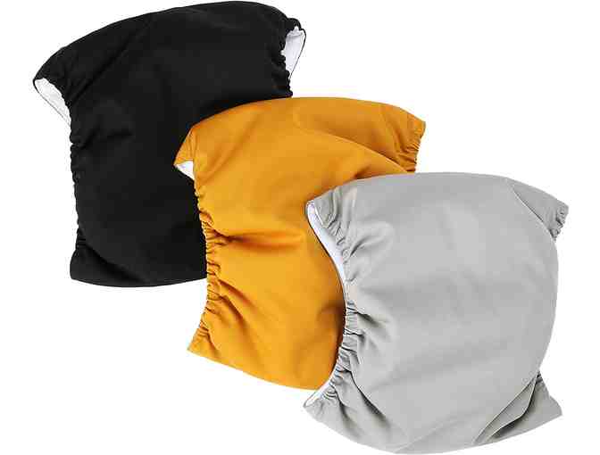 Belly Bands! Washable Male Dog Diapers (Pack of 3) - Size MEDIUM