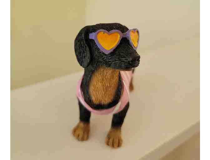 Beach Baby Dashshund Statue