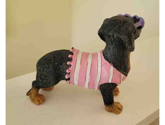 Beach Baby Dashshund Statue