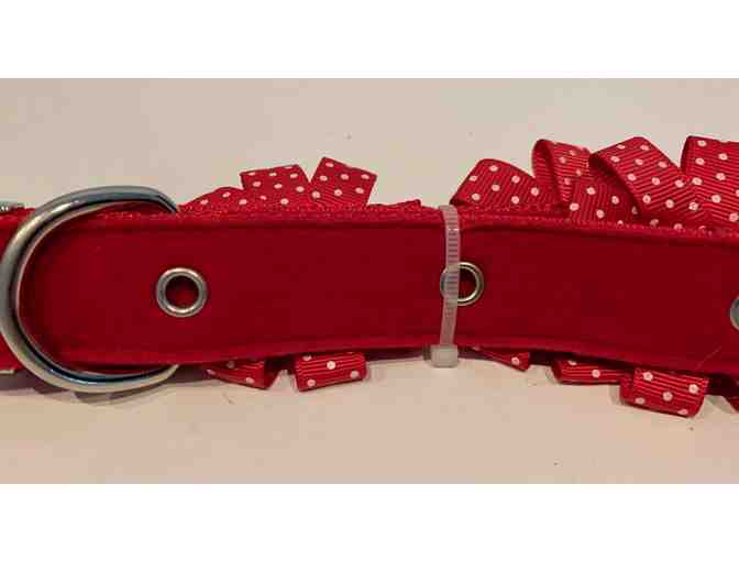 Bows with Bells Dog Collar Merry & Bright Collection - Large Neck Size 18 to 26'