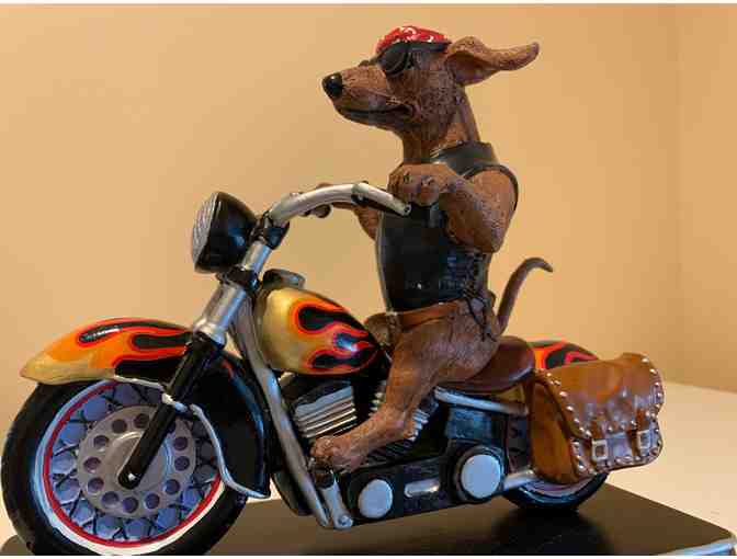 Danbury Mint Dachshund Figurine!! Bad to the Bone!!