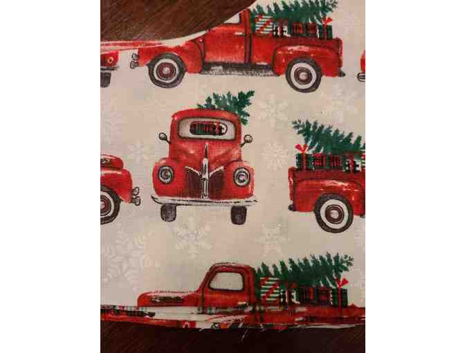 Mask - Adult - Red Pick-up Truck with Christmas Tree!!!! Hand Made Mask by Anne Lendzinski