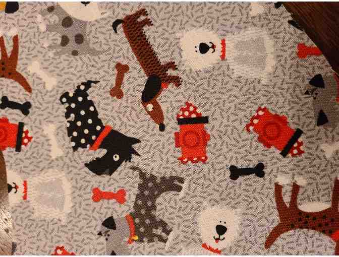 Mask - Adult - Gray Background with Dogs!!! Hand Made Mask by Anne Lendzinski