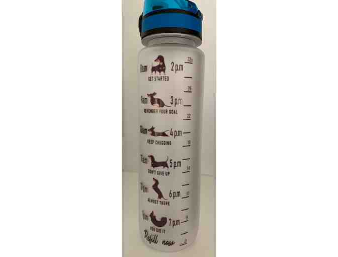 Premium Infuser Water Bottle - Dachshund!! Reminder to drink water! - MISSING WRIST STRAP