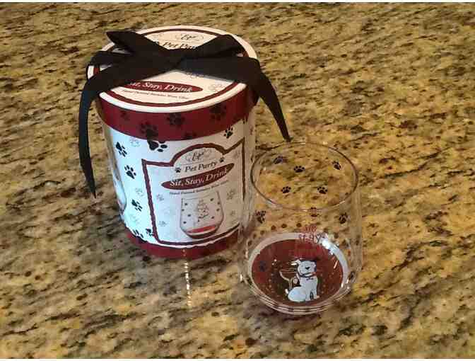 Sit, Stay, Drink - Stemless Wine Glass