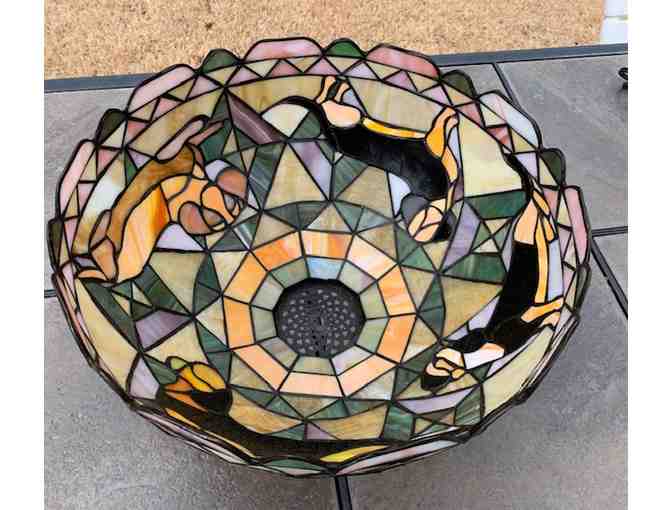 BUY A CHANCE TO WIN! Dachshund Stained Glass SHADE ONLY-Danbury Mint (Max 100 tickets)