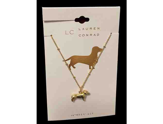 Necklace - Gold Tone Dachshund Necklace by Lauren Conrad