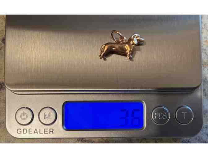 BUY A CHANCE TO WIN! 14K Rose Gold Smooth Dachshund Charm (Max 100 tickets)