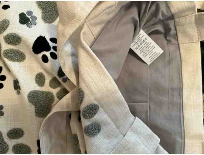 Fuzzy Paw Print Gusseted Tote! 15' wide by 16.5' tall