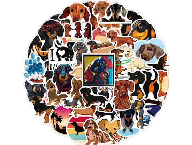 Stickers - 50 Dachshund Stickers - All Different