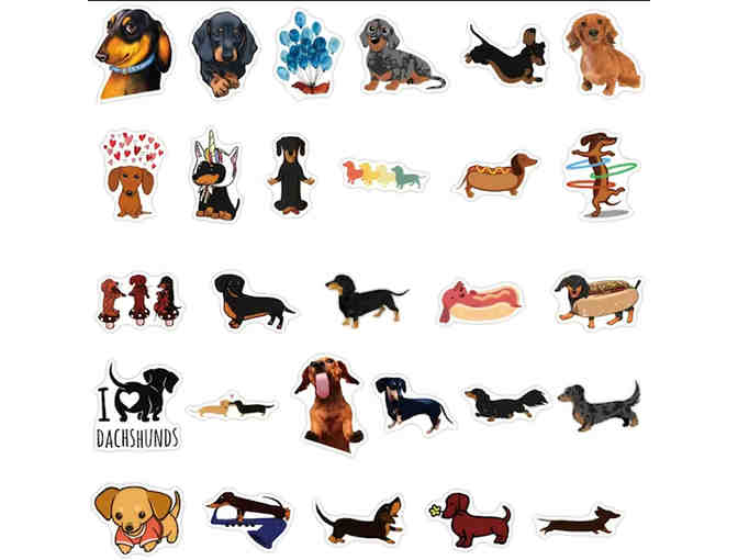 Stickers - 50 Dachshund Stickers - All Different