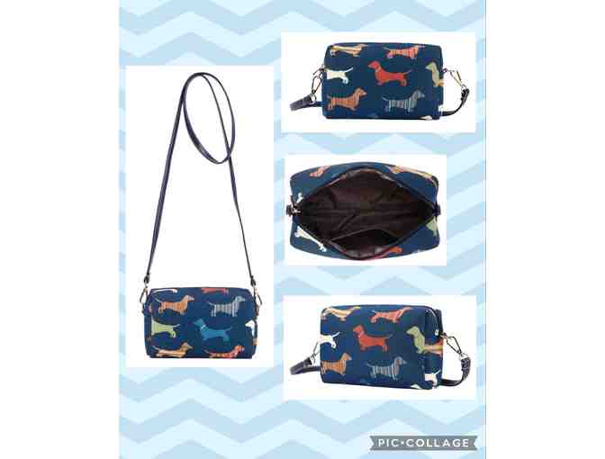 Signare Dachshund 'tapestry style' Crossbody Bag