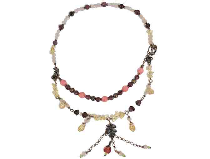 Beaded Necklace - Handmade! Drop is approx. 12'