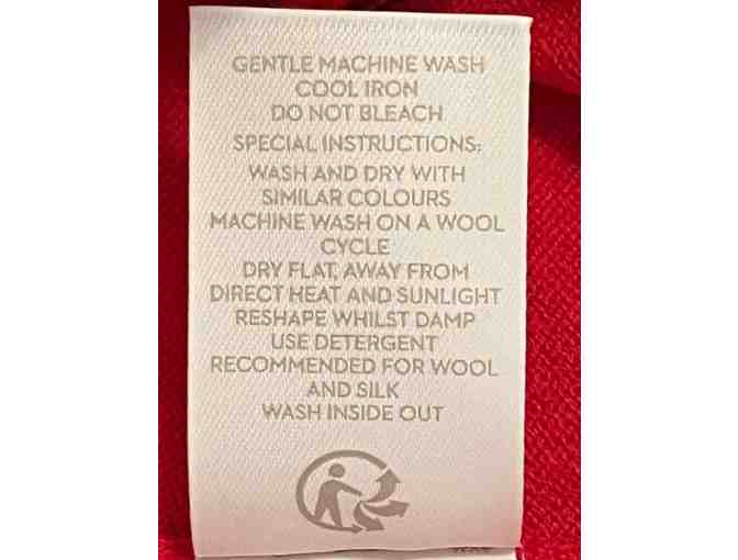 Boden Red / Navy Dachshund Sweater - Size MEDIUM - 50% Cotton / 50% Wool