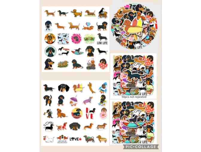 Stickers - 50 Dachshund Stickers - All Different - Photo 1