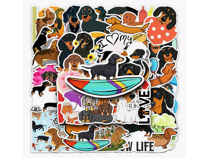 Stickers - 50 Dachshund Stickers - All Different - Photo 3