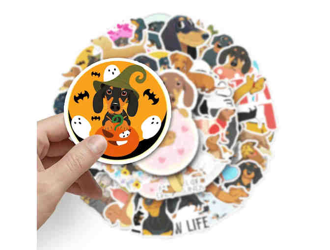 Stickers - 50 Dachshund Stickers - All Different - Photo 4