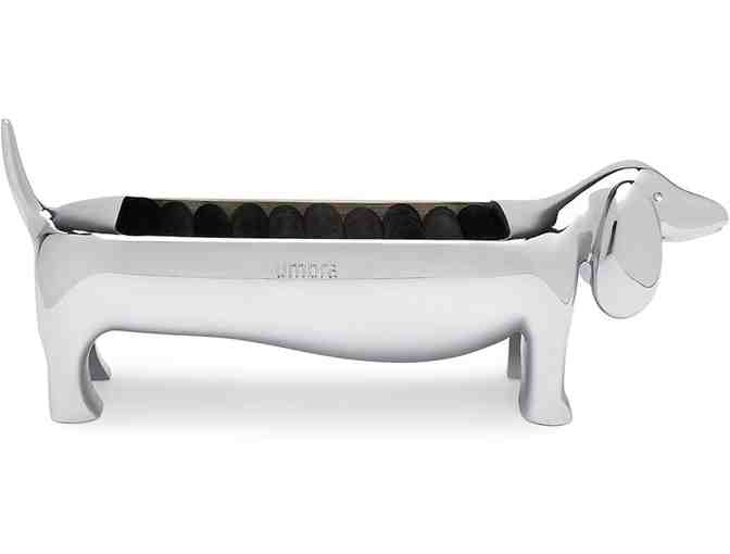 Ring Holder - Umbra Brand - Adorable chrome dachshund shaped ring holder