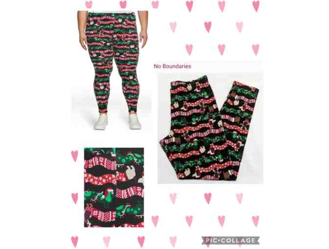 Leggings! Holiday Dachshunds - Size XXL (19) - No Boundaries Brand - NWT - Photo 1