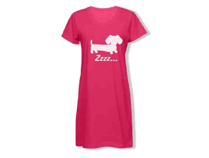 Dachshund Zzzzz Night Gown Sleep Shirt Size S/M - Photo 1