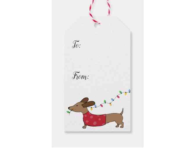 Dachshund Christmas Wrapping Set w/Tags & Bows