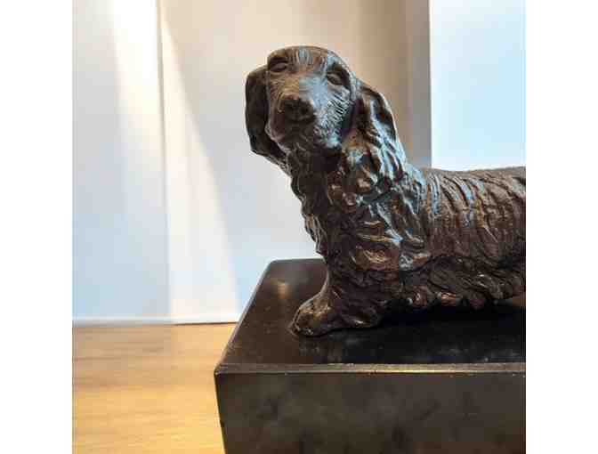 Long Hair Dachshund Bookend / Door Stop / Paper Weight