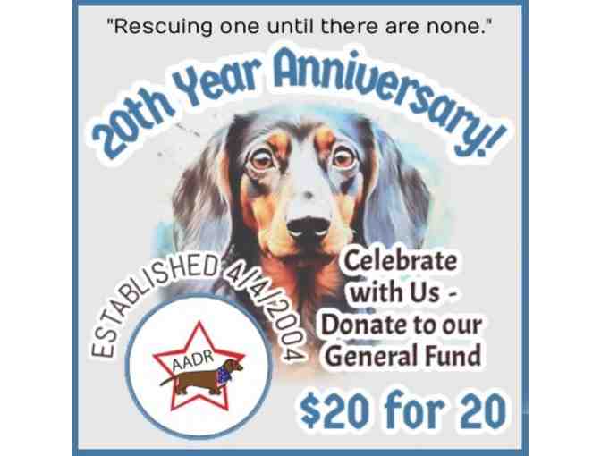 $20 Donation for the 20th Anniversary of AADR! - Photo 1