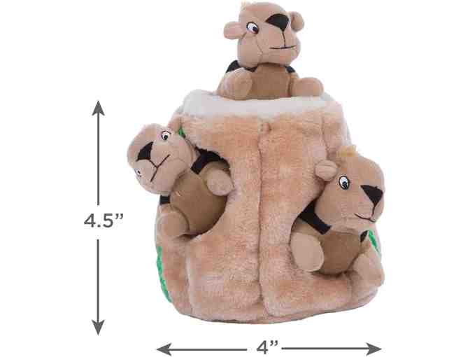 Outward Hound Hide A Squirrel Plush Dog Toy Puzzle, Small - Photo 2