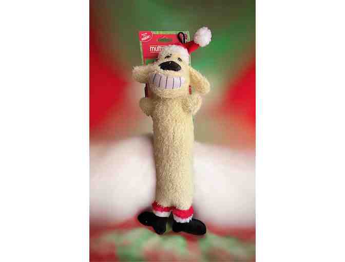 Multipet Loofa Dog toy! It's SANTA!! 12" long!! - Photo 1