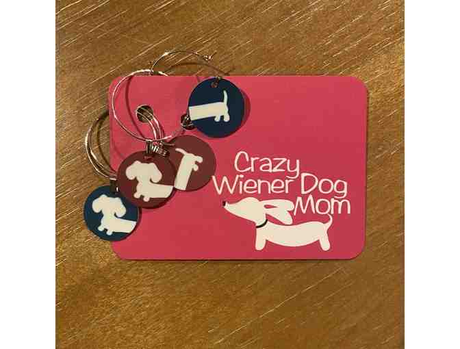 Cheeky Wiener Dog Wine Glass Charms