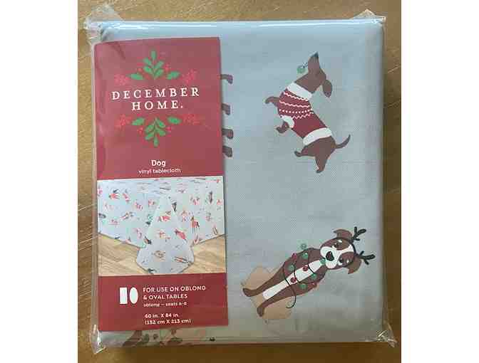 Vinyl Table Cloth by December Home - Dog Theme - Buy-it-Now!!! - Photo 1