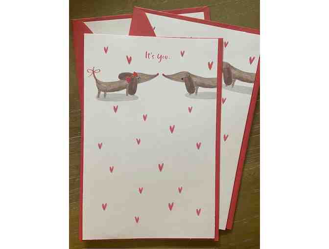 3 Pack Dachshund Valentine's Cards - Photo 2