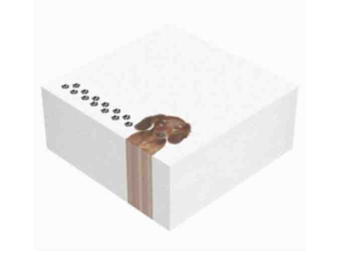 Long Hair Dachshund Sticky Notes - One package of 3 pads of 100