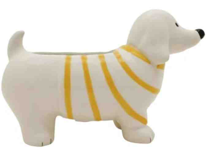 Ceramic Dachshund Planter