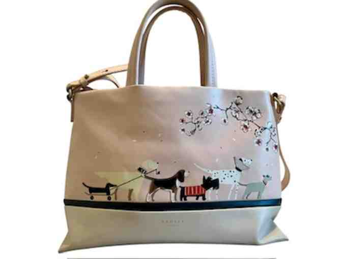 Radley & Friends London ALL LEATHER -- Top Handle / Crossbody Bag in Pink / Tan