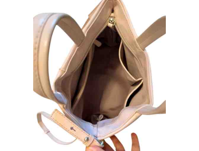 Radley & Friends London ALL LEATHER -- Top Handle / Crossbody Bag in Pink / Tan