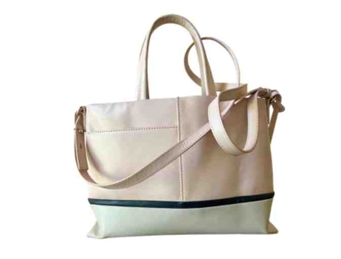 Radley & Friends London ALL LEATHER -- Top Handle / Crossbody Bag in Pink / Tan