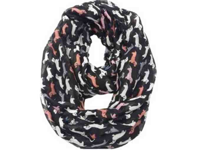 Dachshund Infinity Cowl Scarf for Women by Lina & Lily - 35'' x 35'' (70'' in circumferenc