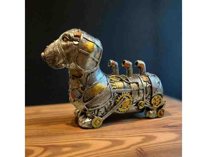 Dachshund Figure in Mechanical Punk Style!