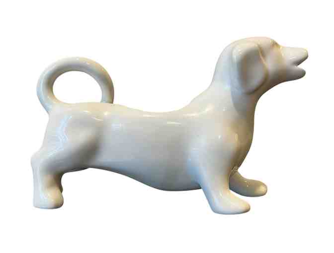 Dachshund Creamer - White Ceramic