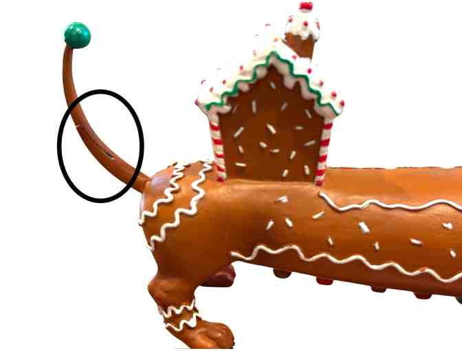 Hot Diggity Dog Dachshund 'Gingerbread' #16574 - BROKEN TAIL