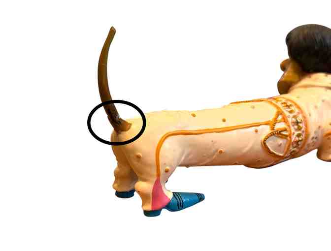 Hot Diggity Dog Dachshund 'The King Wiener' #16506 - REPAIRED TAIL