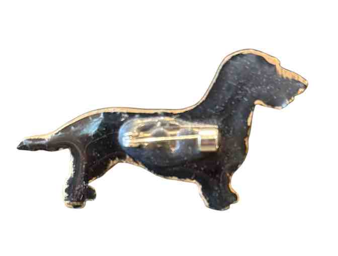 Wire Hair Dachshund Brooch - 2.5' long - Made in the Czech Republic