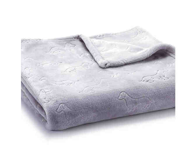 Dachshund Super Soft Fleece Gray blanket ~ Measures 50' X 60' - BUY-IT-NOW!!