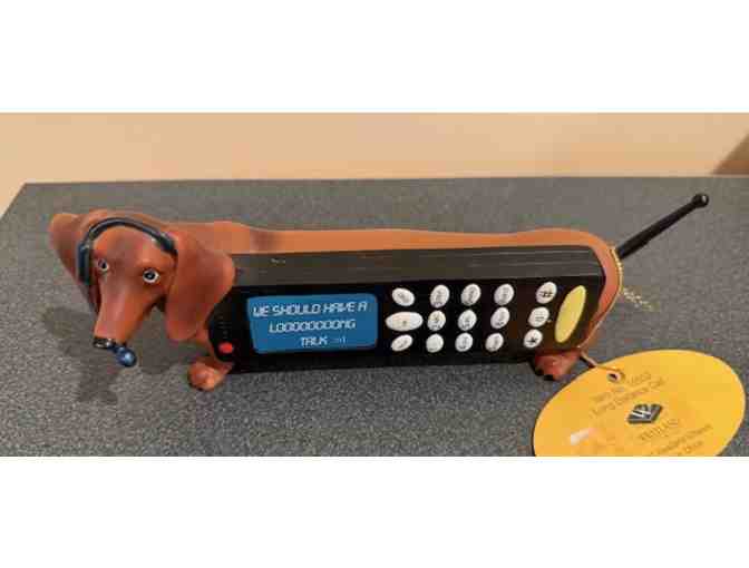 Hot Diggity Dog Dachshund 'Long Distance Call' #16553 - with box but only oblong tag